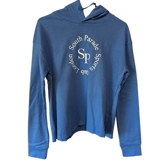 Revolve South Parade Charlie Sports Club Hoodie Ocean Blue Size S - Picture 6 of 10